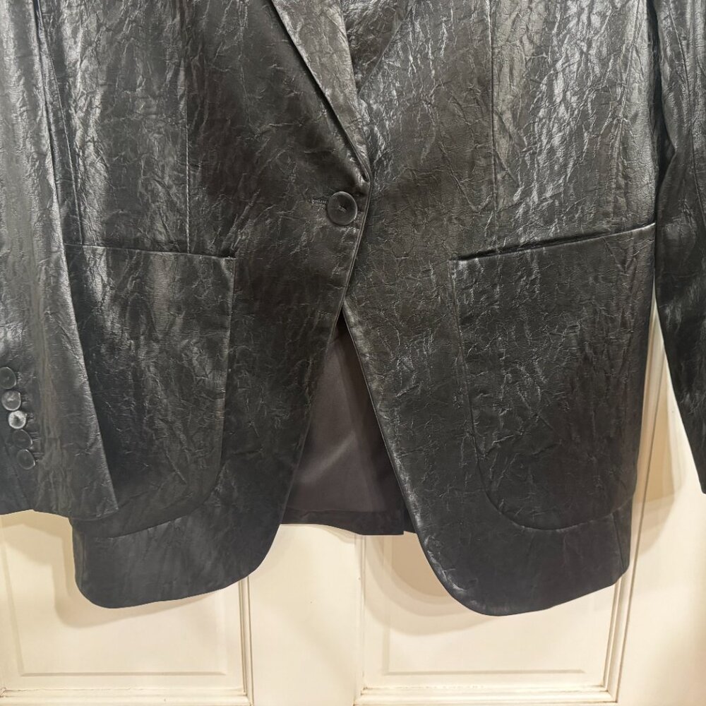 SALE NEW with tags $500 Kobi Halperin Faux Black Leather sz S - Picture 2 of 4